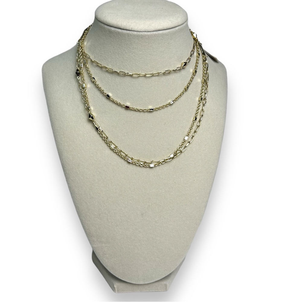 Kendra Scott Frmd Tessa Mlt Gold 499 Necklace
